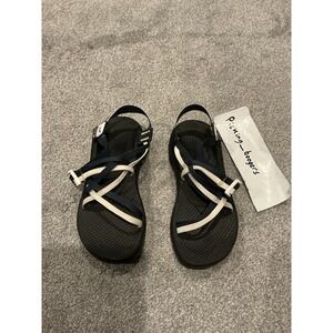 Chaco Womens Size 8 ZX/3 Classic Sport Sandals Strappy Blue White USA
